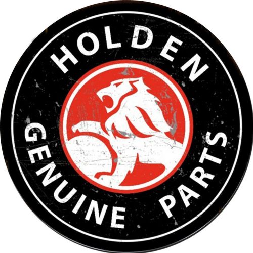 Holden Genuine Parts Round Tin Sign