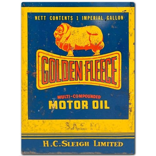 Large Golden Fleece Tin Sign