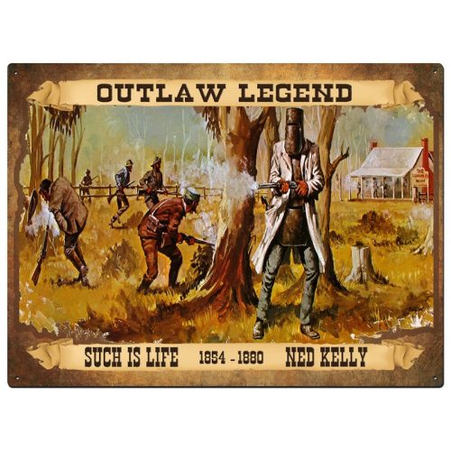 Ned Kelly Outlaw Legend Sign