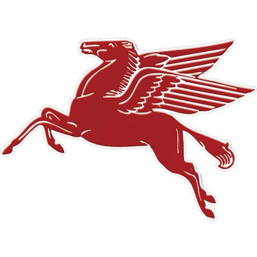 Mobil Pegasus Die Cut Sign