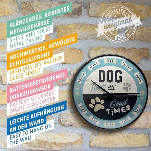 Dog Times Wall Clock