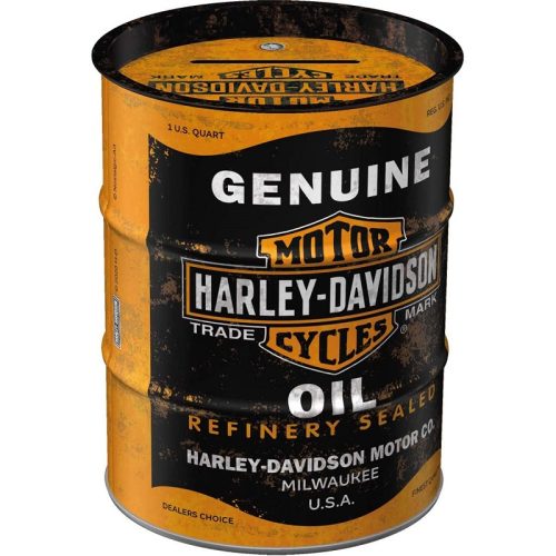 Harley Davidson Genuine Oil Barrel Money Box