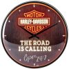 Harley Davidson Road is Calling Clock