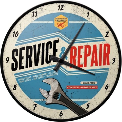Service & Repair Clock by Nostalgic Art