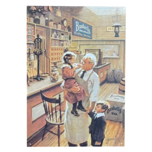 Bushells Shop Interior Sign
