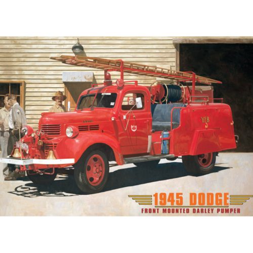 Fire Truck 1945 Dodge Pumper Sign