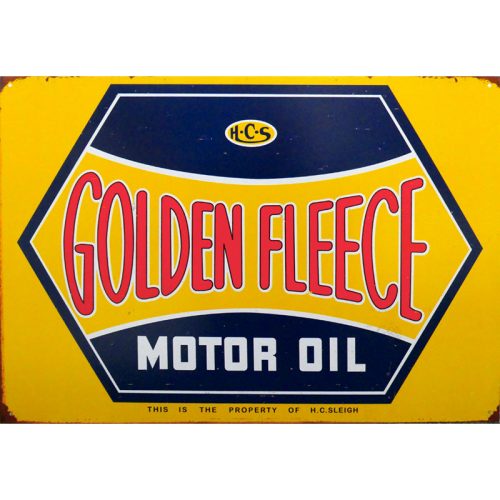 Golden Fleece Rusted Look Sign
