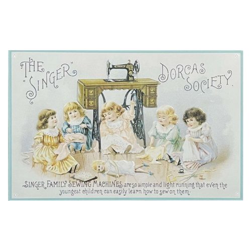 Singer Sewing Party Embossed Sign
