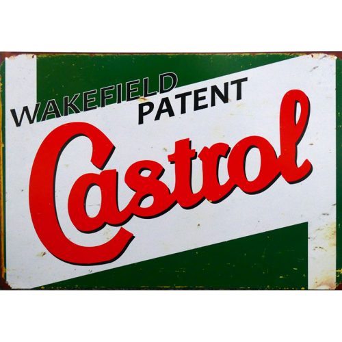 Wakefield Patent Castrol Rusted Sign