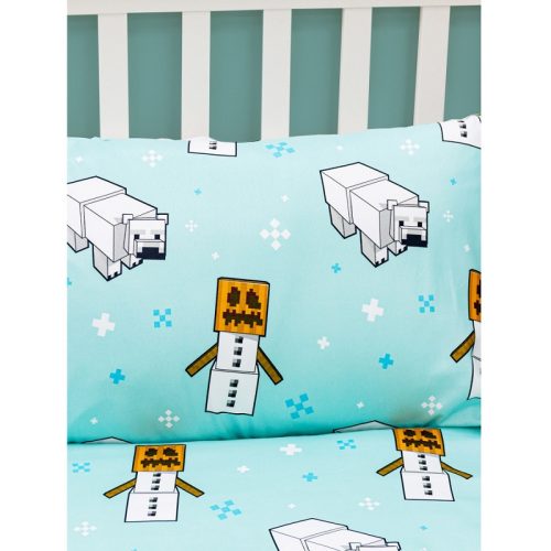 Minecraft Polarbear Reversible Single Quilt