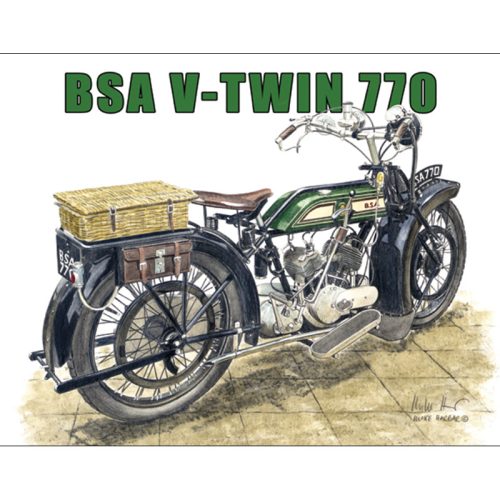 BSA V Twin 1921 Sign