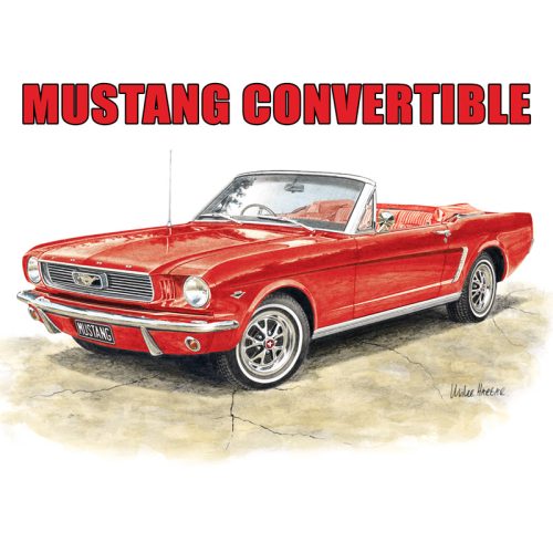 Ford Mustang 1964 Convertible Sign