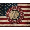 Indian Motorcycle 1901 Flag Sign