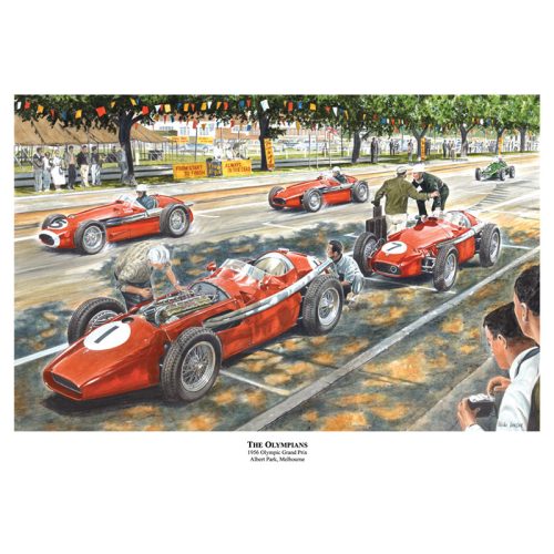 The Olympians 1956 Grand Prix Sign
