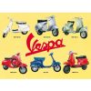Vespa Collage Tin Sign