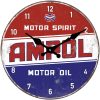 Ampol Motor Spirit Glass Wall Clock