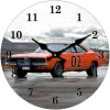 Dukes of Hazzard General Lee Dodge Charger Glass Clock