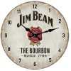 Jim Beam Glass Wall Clock