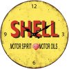 Shell Motor Spirit Glass Wall Clock