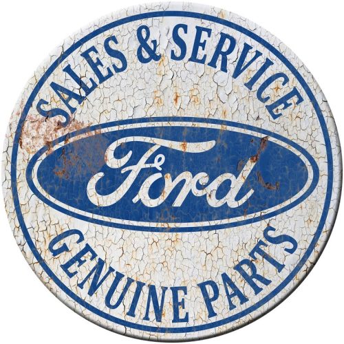 Ford Sales Round Tin Sign