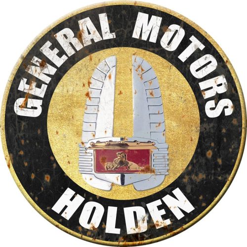 General Motors Round Tin Sign