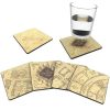 Harry Potter Marauders Map Cold Reveal Coasters
