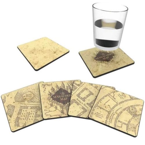 Harry Potter Marauders Map Cold Reveal Coasters