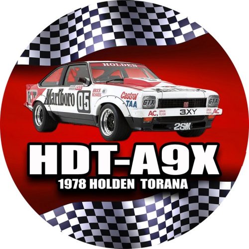 Holden HDT-A9X Round Tin Sign