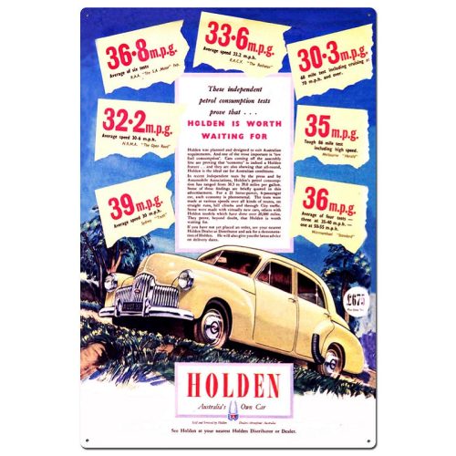 Holden MPG Tin Sign