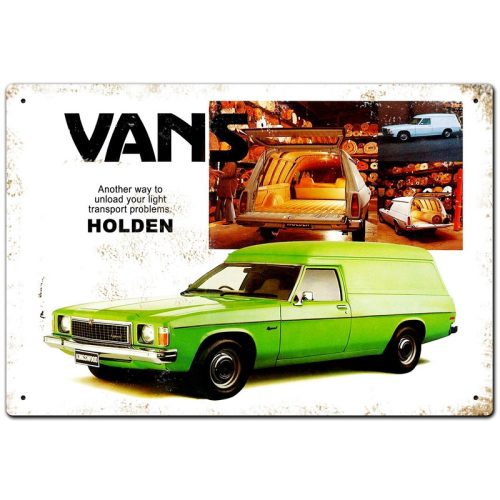 Holden Van Tin Sign