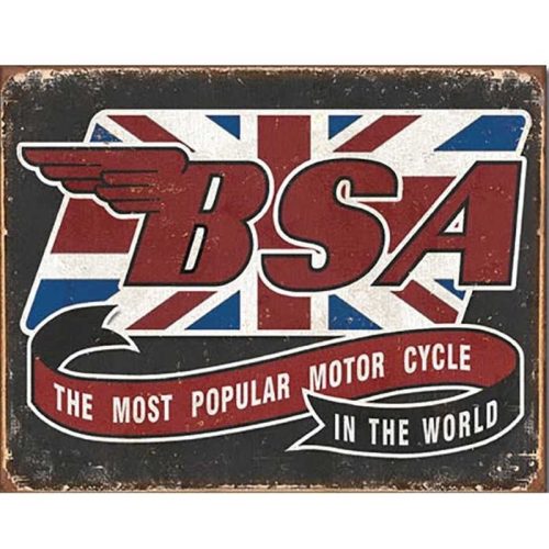 BSA Most Popular Tin Sign