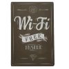 Free Wi-Fi Tin Sign