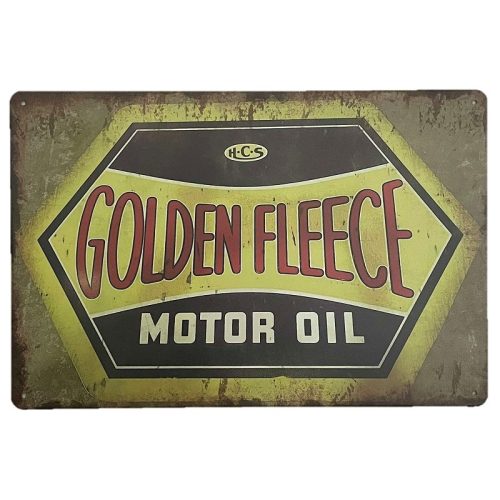 Golden Fleece Motor Oil Tin Sign