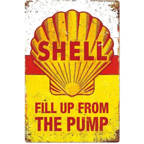 Shell Fill Up From The Pump Sign