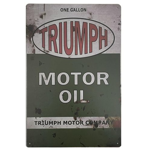 Triumph Motor Oil Tin Sign