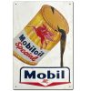 Mobiloil Oil Can Tin Sign