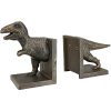 Cast Iron Tyrannosaurus T-Rex Dinosaur Bookends