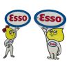 Esso Boy & Girl Cast Iron Wall Plaque Signs