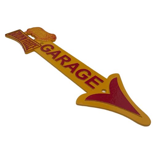 Golden Fleece Garage Arrow Sign Cast Iron