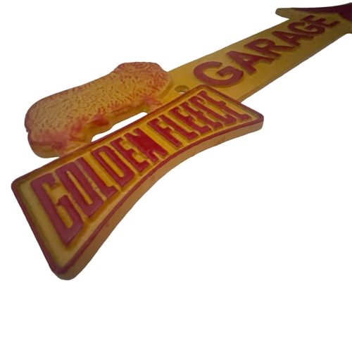 Golden Fleece Garage Arrow Sign Cast Iron