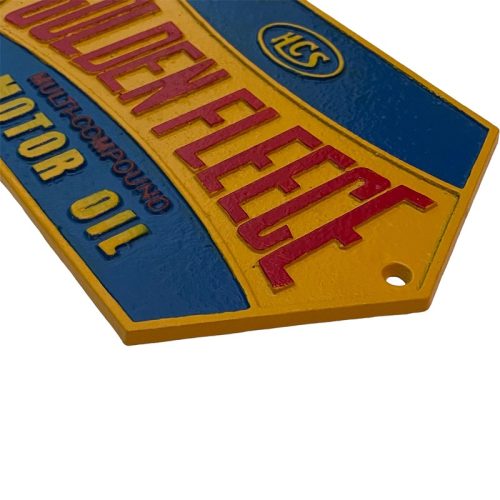 Golden Fleece HCS Multi-Compound Motor Oil Sign Cast Iron