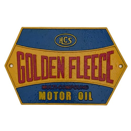 Golden Fleece HCS Multi-Compound Motor Oil Sign Cast Iron