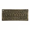 Winchester Cartridges Cast Iron Plaque Sign