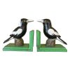 Cast Iron Australian Magpie Bookends