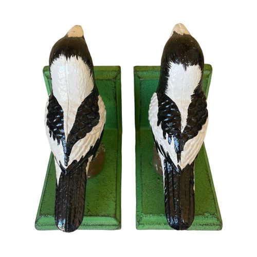 Cast Iron Australian Magpie Bookends