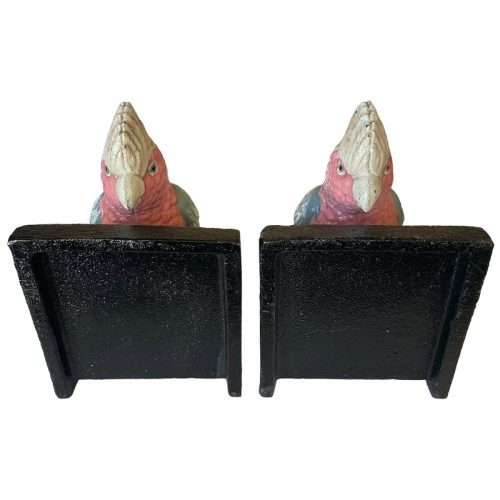 Cast Iron Galah Bird Bookends