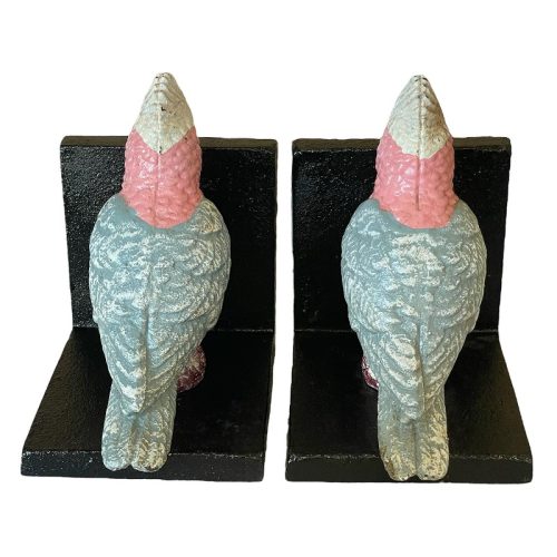 Cast Iron Galah Bird Bookends