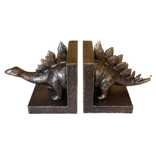 Cast Iron Stegosaurus Dinosaur Bookends
