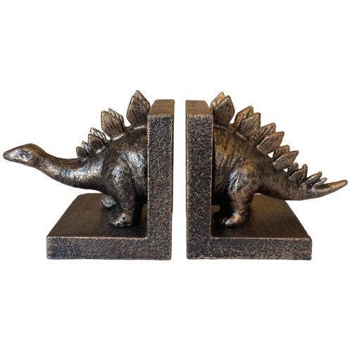 Cast Iron Stegosaurus Dinosaur Bookends