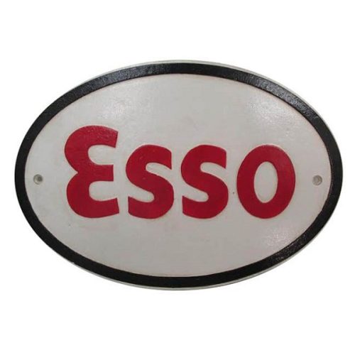 ESSO Cast Iron Oval Sign